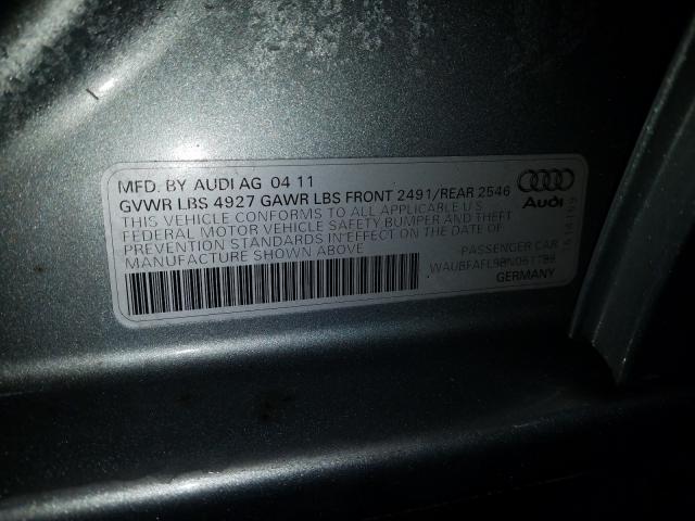 2011 AUDI A4 WAUBFAFL9BN051188