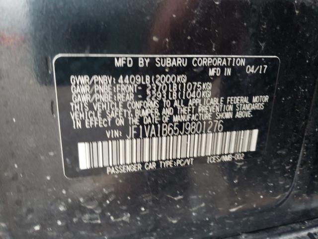 2018 SUBARU WRX JF1VA1B65J9801276