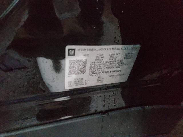 2020 CHEVROLET BLAZER RS 3GNKBKRS0LS668324