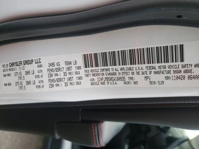2014 JEEP CHEROKEE T 1C4PJMBS0EW160935