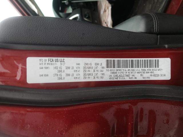 2018 DODGE DURANGO SX 1C4RDJAG3JC170057