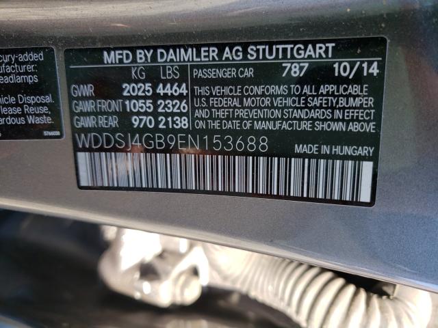 2014 MERCEDES-BENZ CLA 250 4M WDDSJ4GB9EN153688