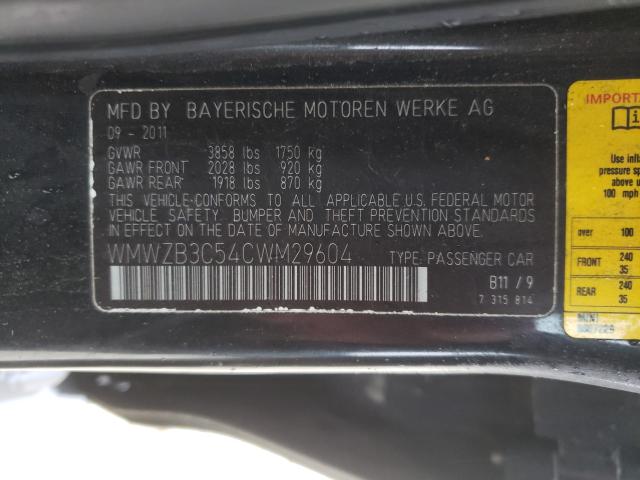 2012 MINI COOPER COU WMWZB3C54CWM29604