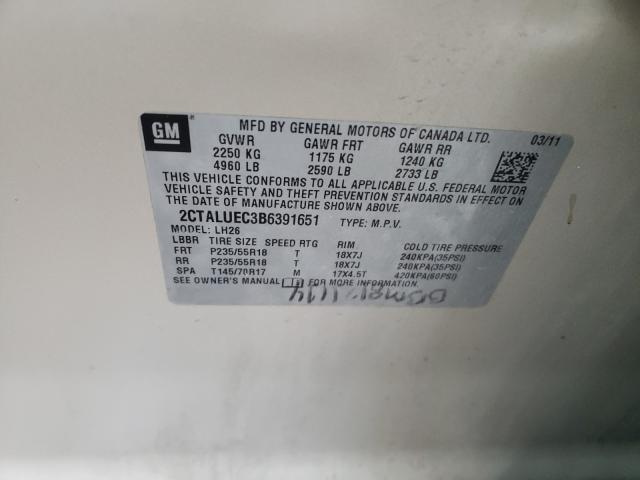 2011 GMC TERRAIN SL 2CTALUEC3B6391651