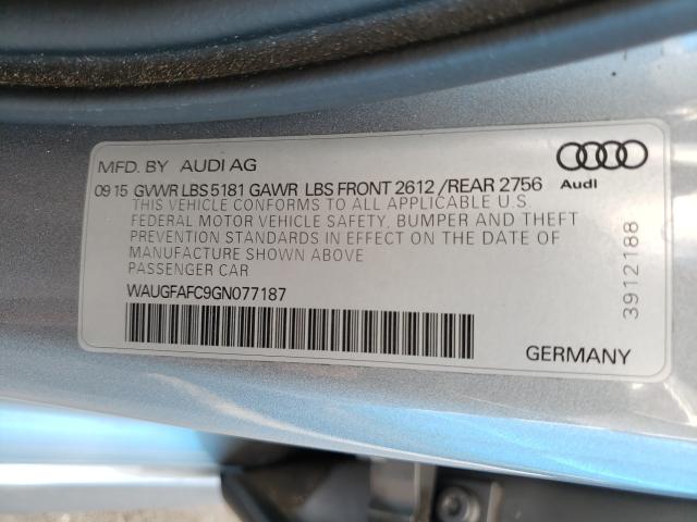 2016 AUDI A6 PREMIUM WAUGFAFC9GN077187