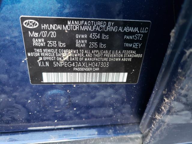 2020 HYUNDAI SONATA SE 5NPEG4JAXLH047303