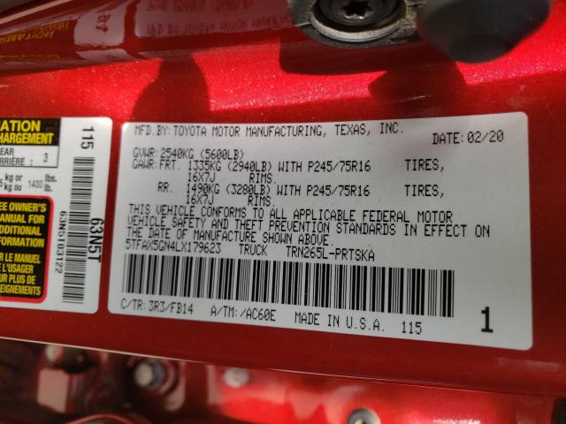 2020 TOYOTA TACOMA DOU - 5TFAX5GN4LX179623