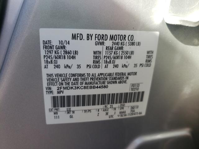 2014 FORD EDGE LIMIT 2FMDK3KC8EBB44580