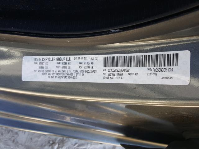 2013 DODGE AVENGER SX 1C3CDZCG5DN548202