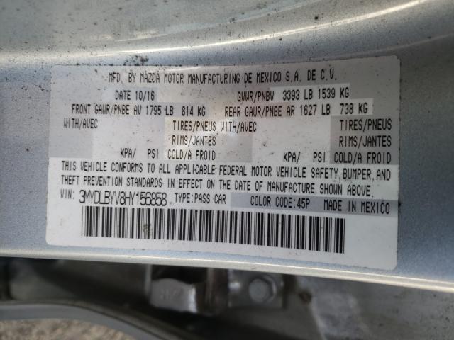 2017 TOYOTA YARIS IA 3MYDLBYV8HY156858