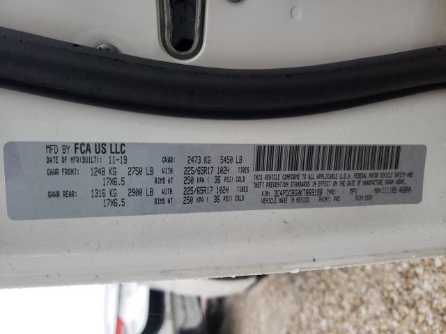 2019 DODGE JOURNEY SE 3C4PDCBG0KT869198