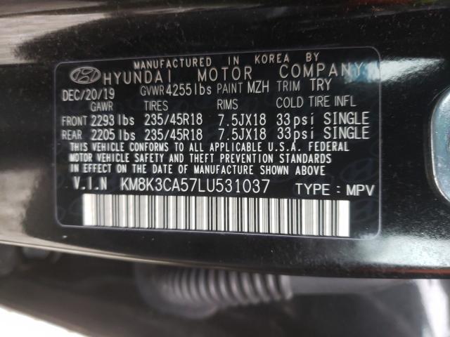 2020 HYUNDAI KONA LIMIT KM8K3CA57LU531037