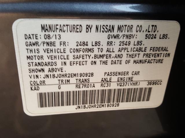 2014 INFINITI QX50 JN1BJ0HR2EM190928
