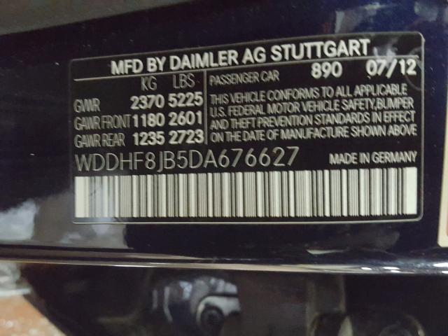 2013 MERCEDES-BENZ E 350 4MAT WDDHF8JB5DA676627