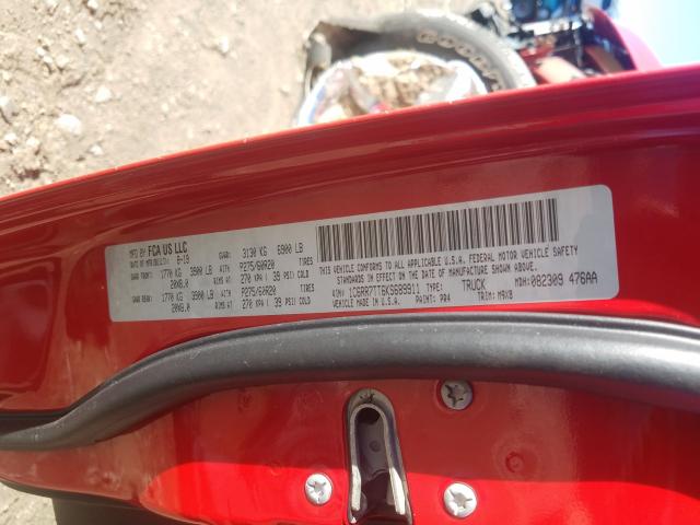 2019 RAM 1500 CLASS 1C6RR7TT6KS689911