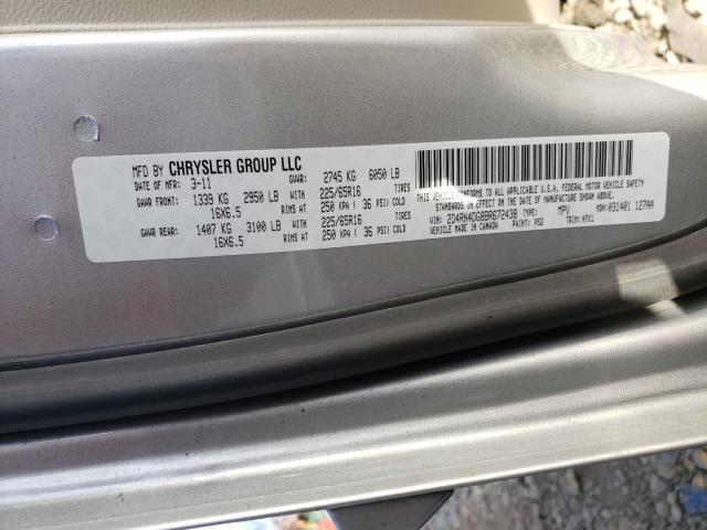 2011 DODGE GRAND CARA 2D4RN4DG8BR672438