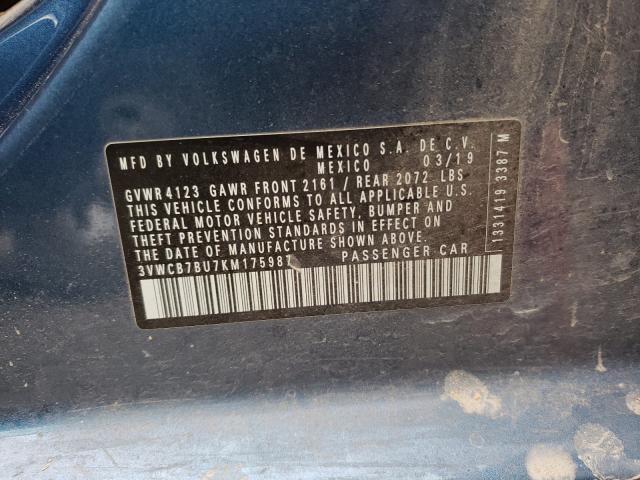 2019 VOLKSWAGEN JETTA S 3VWCB7BU7KM175987