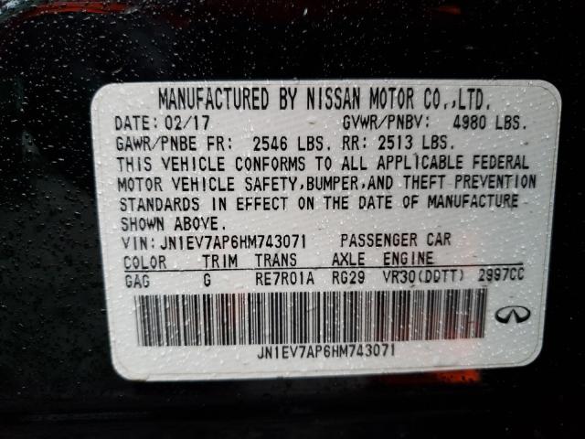 2017 INFINITI Q50 PREMIU JN1EV7AP6HM743071