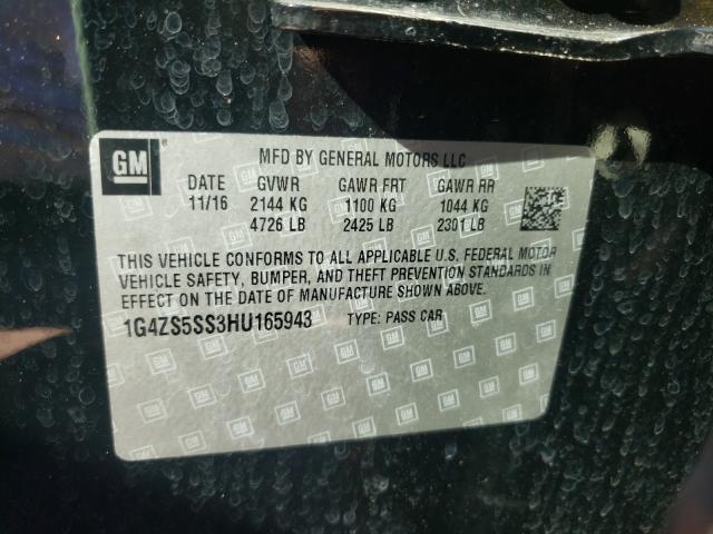 2017 BUICK LACROSSE P 1G4ZS5SS3HU165943