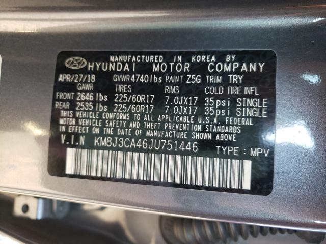2018 HYUNDAI TUCSON SEL KM8J3CA46JU751446