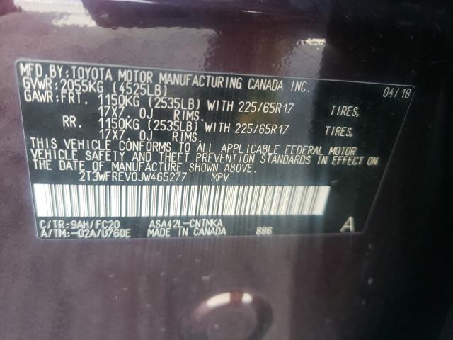 2018 TOYOTA RAV4 ADVEN 2T3WFREV0JW465277