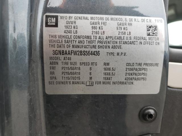 2011 CHEVROLET HHR LS 3GNBAAFW2BS564436