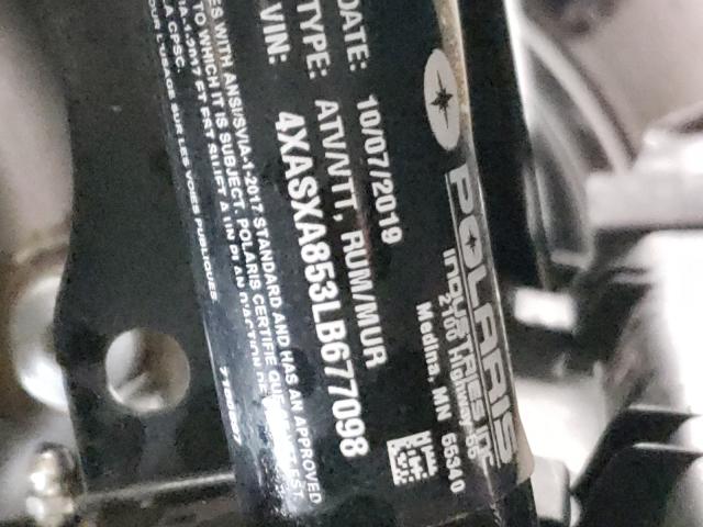 2020 POLARIS SPORTSMAN 4XASXA853LB677098