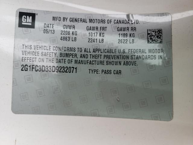 2013 CHEVROLET CAMARO LT 2G1FC3D33D9232071
