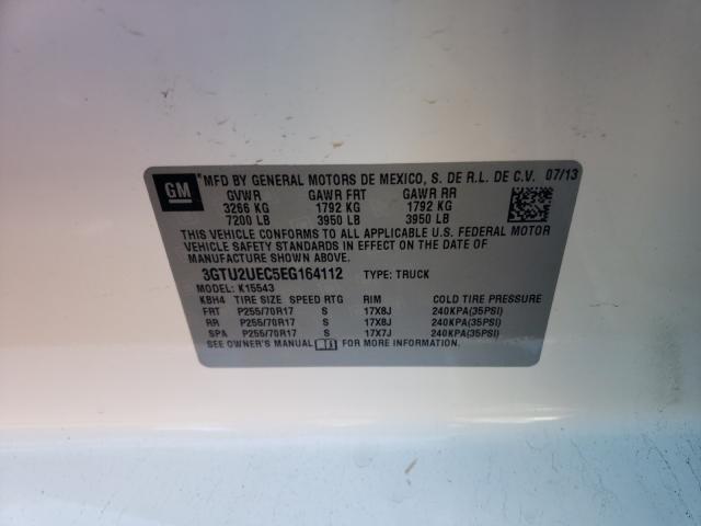 2014 GMC SIERRA K15 3GTU2UEC5EG164112