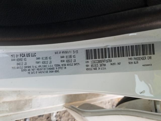 2015 CHRYSLER 200 S 1C3CCCBB5FN726764