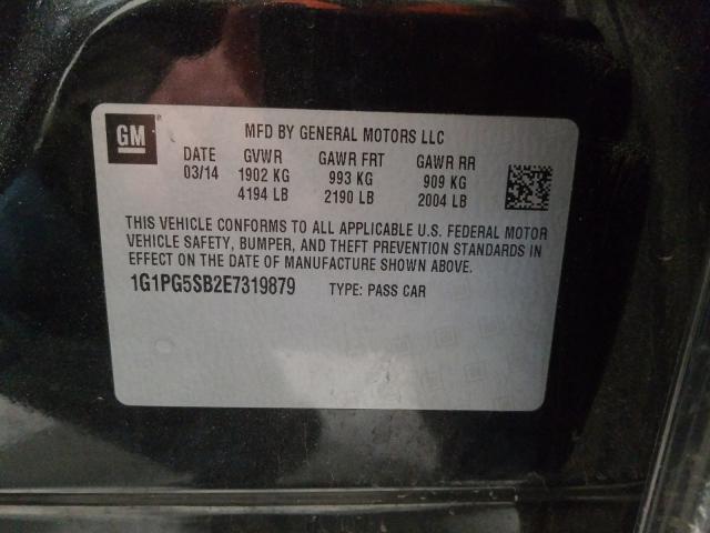 2014 CHEVROLET CRUZE LTZ 1G1PG5SB2E7319879