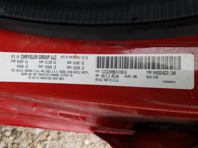 2014 DODGE AVENGER SE 1C3CDZAB5EN133616