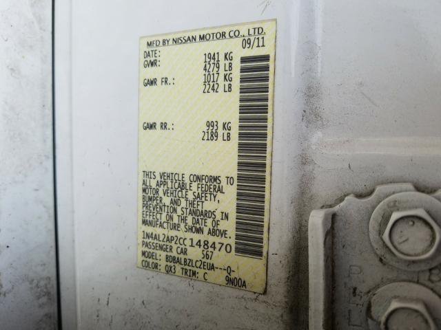 2012 NISSAN ALTIMA 1N4AL2AP2CC148470