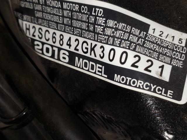 2016 HONDA GL1800 B JH2SC6842GK300221