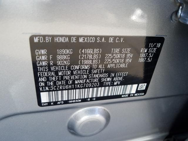 2019 HONDA HR-V SPORT 3CZRU6H11KG709203