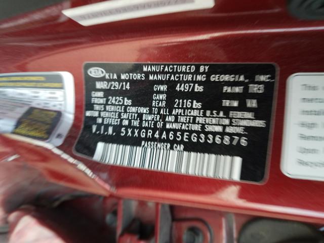 2014 KIA OPTIMA SX 5XXGR4A65EG336876