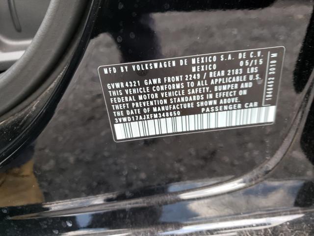 2015 VOLKSWAGEN JETTA SE 3VWD17AJXFM348650