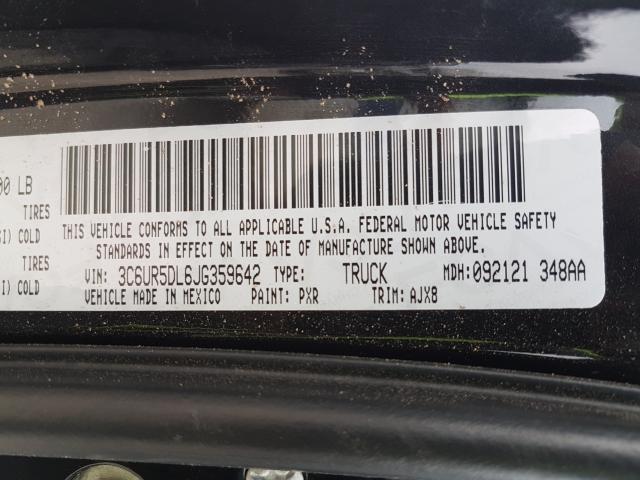 2018 RAM 2500 SLT 3C6UR5DL6JG359642