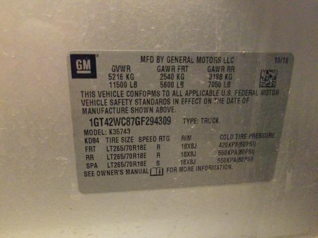 2016 GMC SIERRA K35 1GT42WC87GF294309