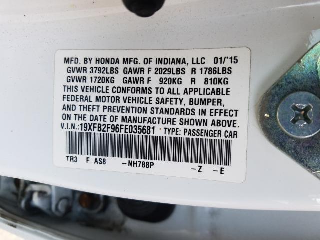 2015 HONDA CIVIC EXL 19XFB2F96FE035681