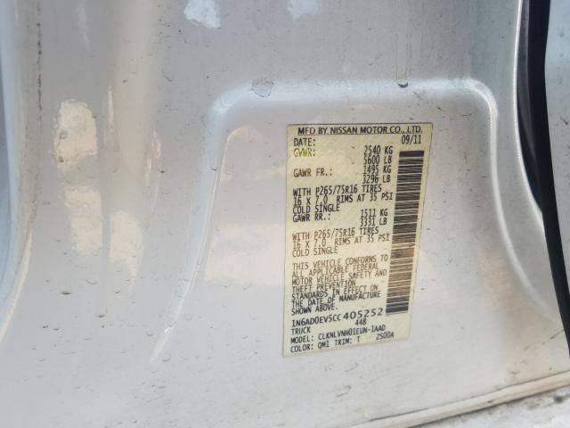 2012 NISSAN FRONTIER S 1N6AD0EV5CC405252