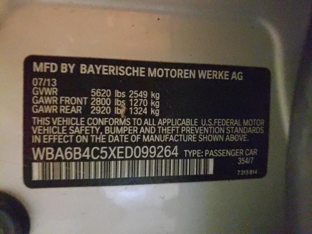 2014 BMW 650 XI GRA WBA6B4C5XED099264