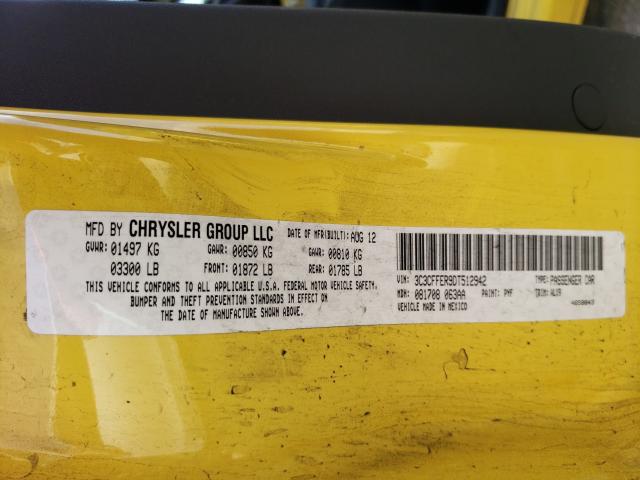 2013 FIAT 500 LOUNGE 3C3CFFER9DT512942
