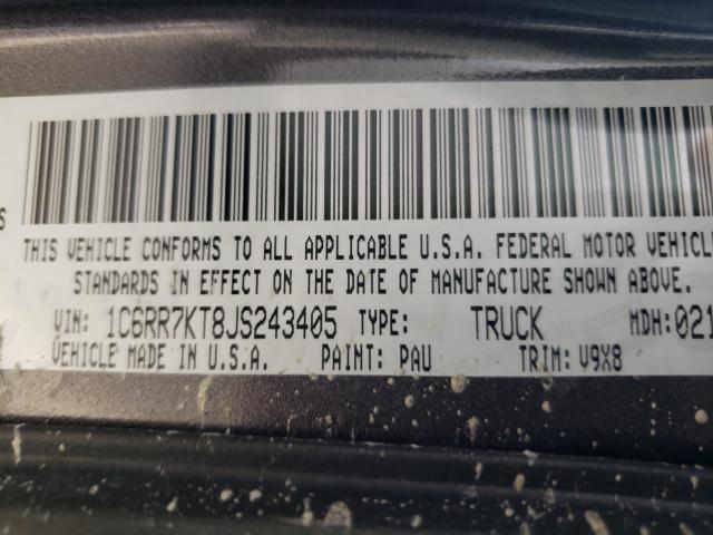 2018 RAM 1500 ST 1C6RR7KT8JS243405