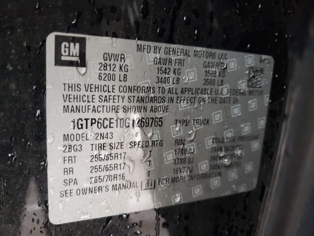 2016 GMC CANYON SLE 1GTP6CE10G1269765