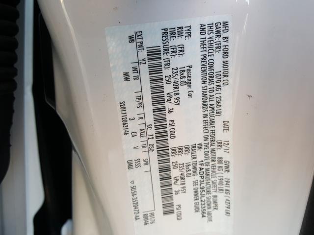 2018 FORD FOCUS ST 1FADP3L95JL233564