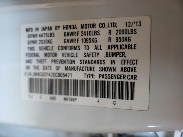 2014 ACURA TSX JH4CU2F42EC005471