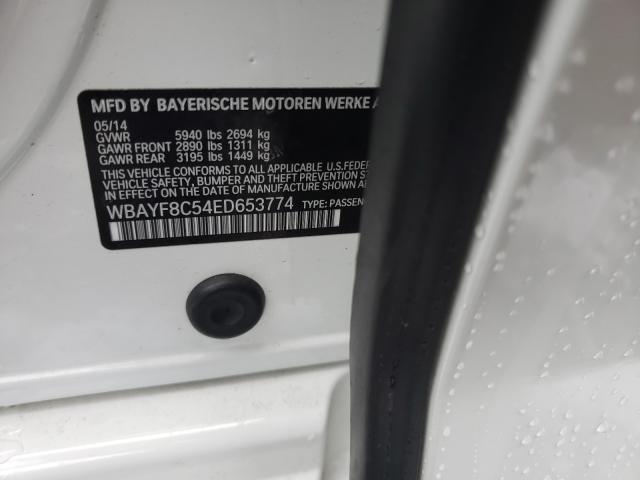 2014 BMW 750 WBAYF8C54ED653774