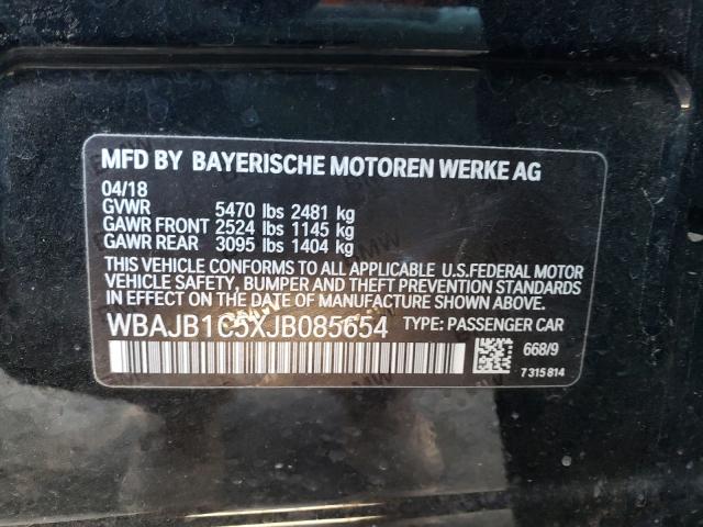 2018 BMW 530XE WBAJB1C5XJB085654