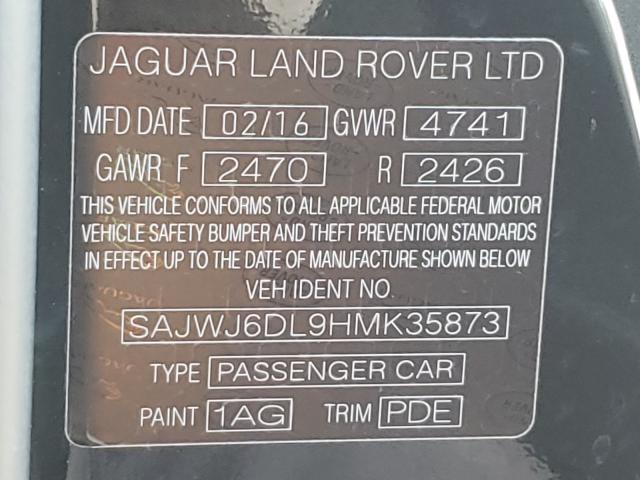 2017 JAGUAR F-TYPE R SAJWJ6DL9HMK35873